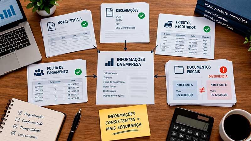 Cruzamento de informações fiscais na fiscalização da Receita Federal