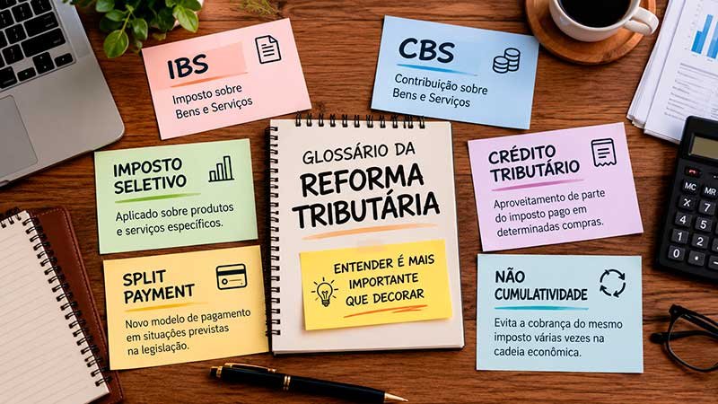 Glossário com os principais termos e siglas da Reforma Tributária